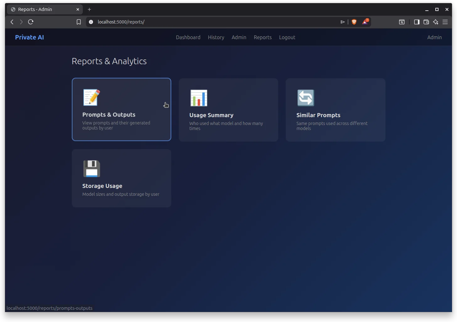 Reports & Analytics Interface